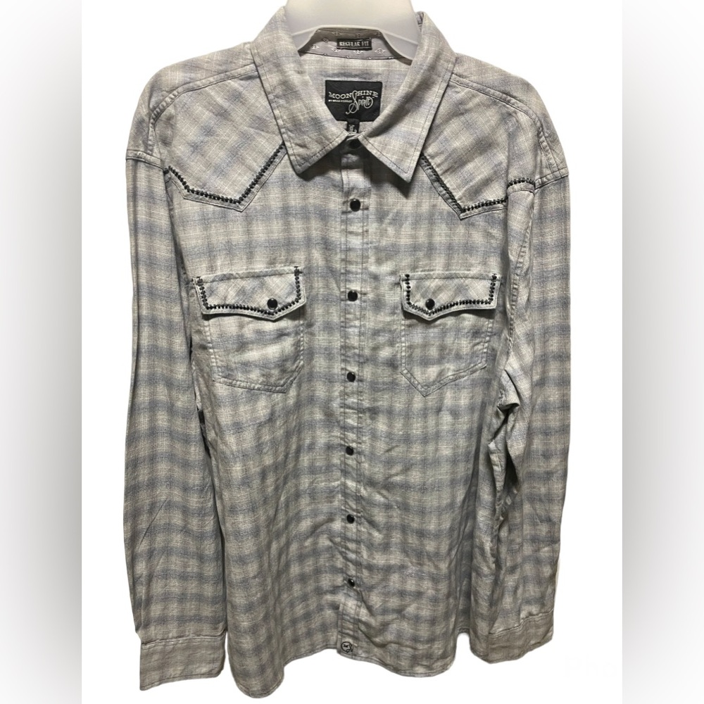 Moonshine Spirit Plaid Western Shirt